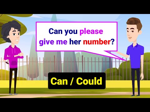 Can & Could 👍 English Conversation Practice | learn English