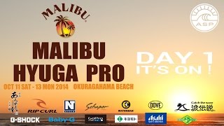 preview picture of video 'Day 1 It's ON! - Malibu Hyuga Pro 2014 (480p)'