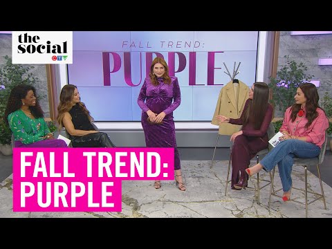 How to Wear Fall’s Hottest Colour - PURPLE! | The Social
