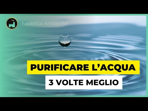 Purificare l'Acqua 3 Volte Meglio In 8 Giorni per Proteggere la Salute dagli Inquinanti Più Nascosti