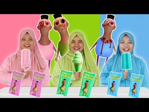 PILIH KARAKTER HAMOOD HABIBI SESUAI ES KRIM 1 WARNA | CHIKAKU FAMILY