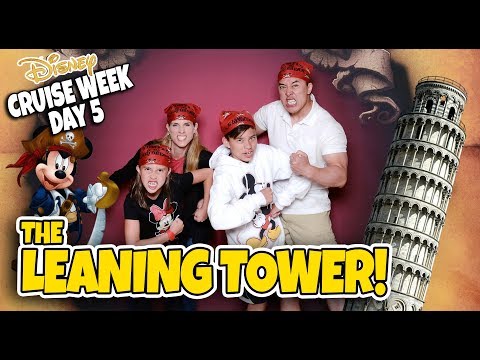 WE LOST OUR TOUR GUIDE!!! Pirate Night & The Leaning Tower of Pisa! Mediterranean Cruise Week- DAY 5 Video