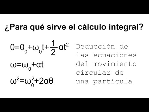 Aplicaciones del cálculo integral. DEDUCCIÓN ECUACIONES MOVIMIENTO CIRCULAR. Cinemática