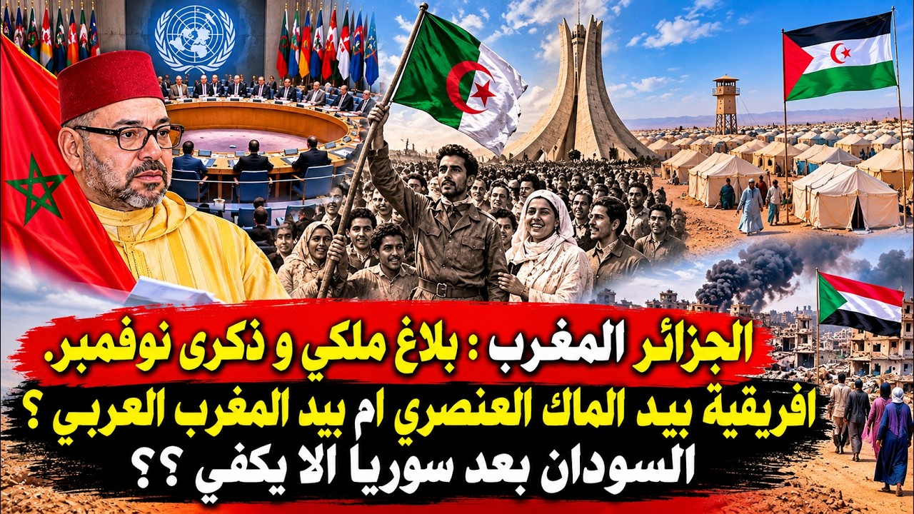 بلاغ ملكي و ذكرى نوفمبر. افريقية بيد الماك العنصري ام بيد المغرب ؟ السودان بع?
