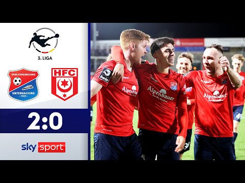 Unterhaching weiter heimstark! | SpVgg Unterhaching - Hallescher FC | Highlights - 3. Liga 2023/24