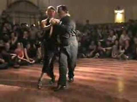 Osvaldo Zotto  and  Lorena Ermocida  are  dancing  to  the  tango  "  Naranjo En Flor  "