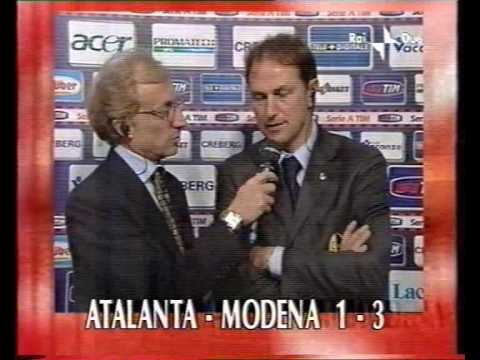 Atalanta-Modena 1-3 serie A 02-03 (1^): intervista a De Biasi