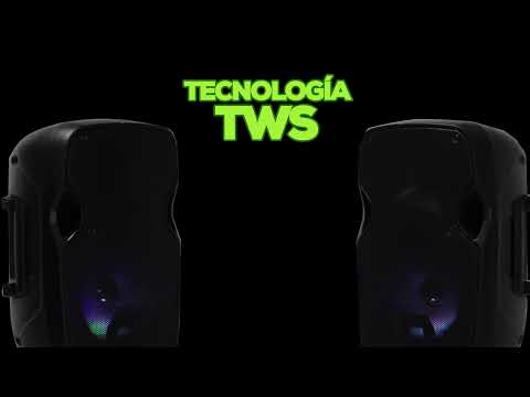 thumbnail video image 2 of Bocina Amplificada 8 GECKO ELECTRONICS 5000 Watts Portátil TWS Bluetooth, 2 of 8