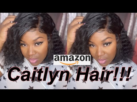 Amazon Caitlyn Hair Review| Deep Brazilian curly Bob|EveryThingTammara