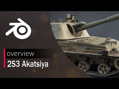 2S3 Akatsiya 3D Model Overview