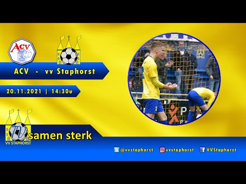 LIVESTREAM | ACV - vv Staphorst | 20-11-2021