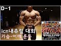 icn내츄럴 대회 D-1, 가슴&어깨 마지막운동