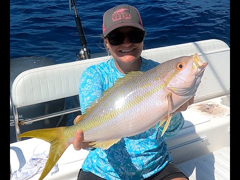 How to Deep Drop The Islamorada Hump & Catching Giant Key Largo Flag Yellowtail and Dolphin
