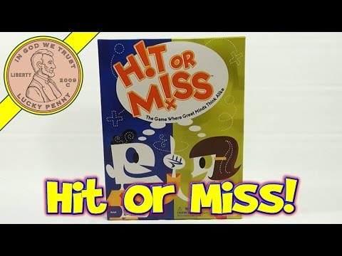 Hit or Miss The Game Where Great Minds Think Alike, GameWright 