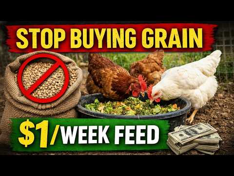 Stop Feeding Chickens Grains: Self-Sufficient Farmers Do THIS Instead For $1/Week