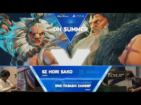 SFV: SZ Hori Sako vs DNG Itabashi Zangief - Dreamhack Summer 2017 Top 8 - CPT 2017