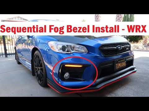 Subispeed Sequential Fog Bezel Install | 2018 Subaru WRX