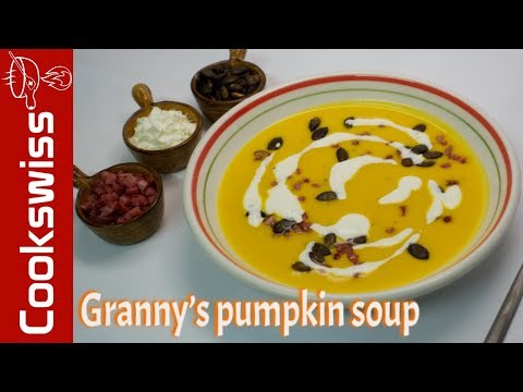Granny's Pumpkin Soup - pumpkin soup recipe (vegetable soup recipe)