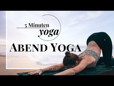 5 minutes of yoga in the evening relaxation