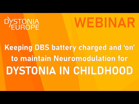 WEBINAR 5| Neuromodulation for Dystonia in Childhood