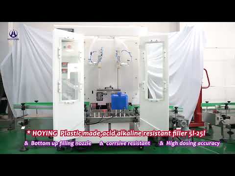 Corrosive resistant automatic acid alkaline liquid 5 liters to 25 liters jerry can filling machine