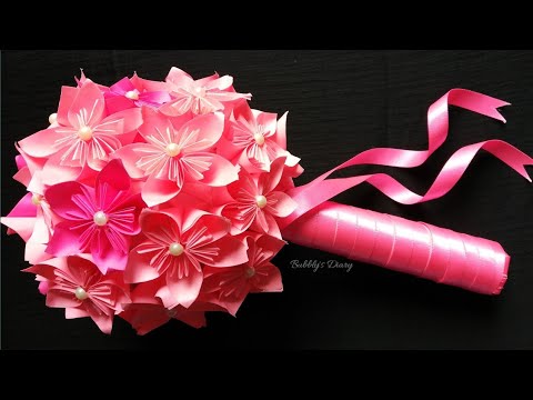 Paper Flower Bouquet - Waste Material Craft Ideas - Best Out Of Waste Easy Video