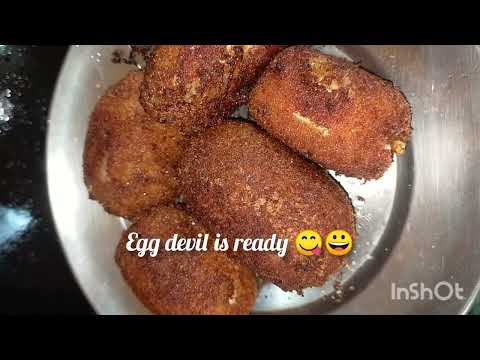Egg devil / Dim devil home made Kolkata style 🥚🥚.#recipe #food #viralvideo .