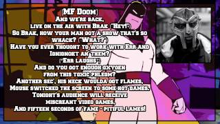 MF DOOM/Danger DOOM - Space Ho&#39;s [Lyric Video]