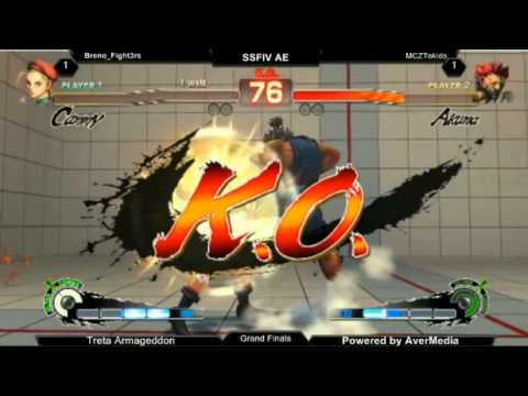 MCZ Tokido (Akuma) vs Breno_Fighters (Cammy) Money Match FT5 SSF4 Arcade Edition 2012