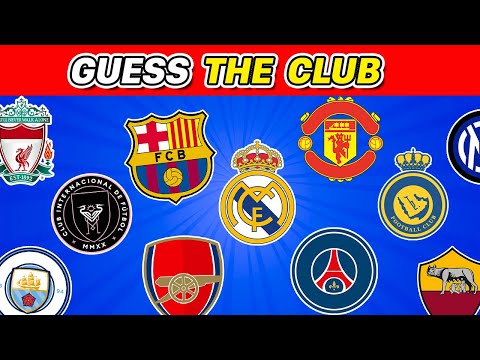 GUESS THE FOOTBALL CLUB | FOOTBALL TEAM LOGO QUIZ 2024