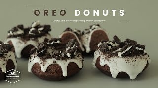 오레오 도넛 만들기🍩 : Baked Oreo Donuts Recipe : オレオ焼きドーナツ | Cooking tree