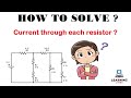 Current Analysis Current Through Each Resistor JEE NEET CBSE