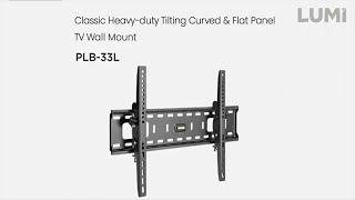 How to Install Tilting TV Wall Mount - PLB-33L