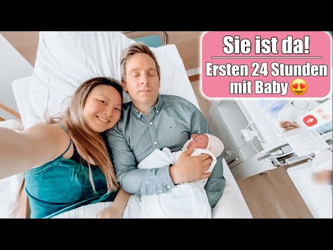 She's here! Our daughter is born 😍 First 24 hours with a newborn! Mamiseelen Hospital