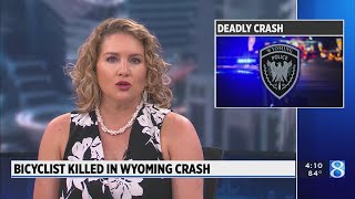 Bicyclist killed in Wyoming crash