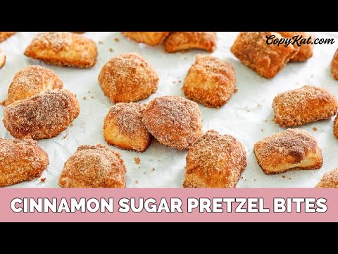 Cinnamon and Sugar Pretzel Bites