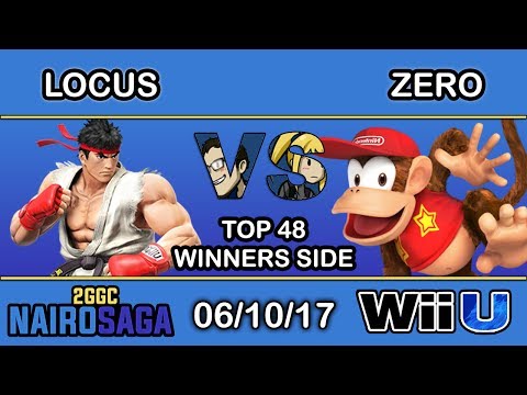 2GGC: Nairo Saga - TSM | ZeRo (Diddy Kong) Vs. Locus (Ryu) - Top 48 Winners Side