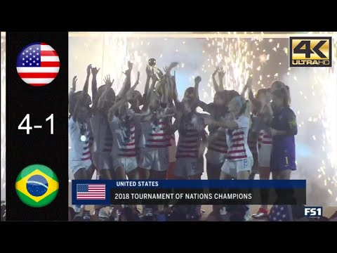 USWNT vs Brazil | ALL GOALS | 4-1 | 1080p | August 02, 2018 | TON