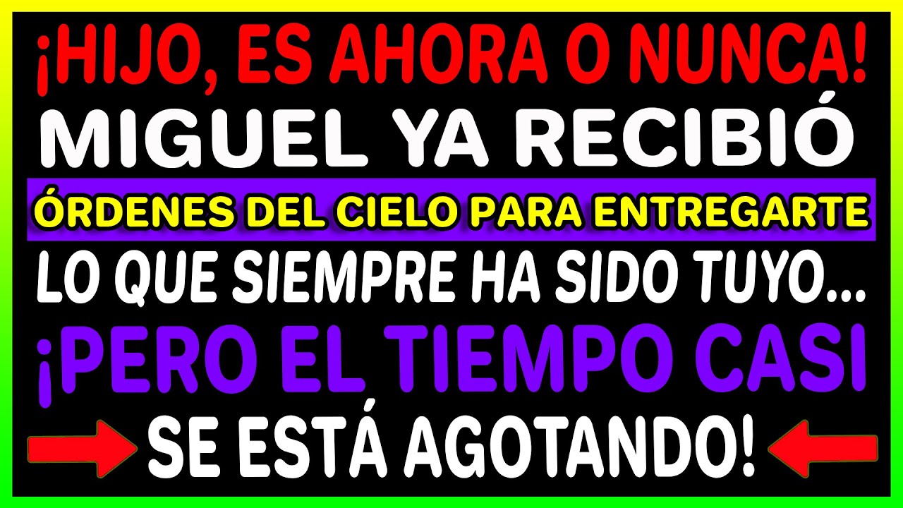 Hijo, siempre te dije que esto sería tuyo… ¡y Miguel ha sido autorizado para entregarte lo que te!