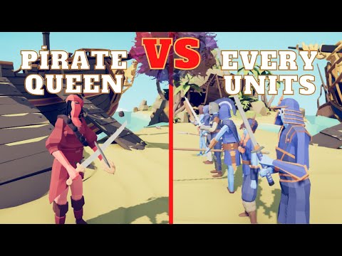 🏹PİRATE QUEEN vs EVERY UNITS🗡😀😀- Totally Accurate Battle Simulator