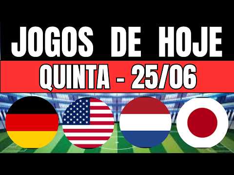 JOGOS DE HOJE | COPA DO MUNDO 2026 | QUINTA-FEIRA 25/06/2026 | ONDE ASSISTIR E HORÁRIO DO JOGO