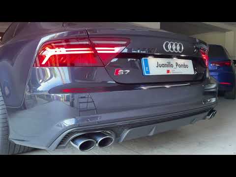 Audi S7 (C7.5) Exhaust sound, Stage1, Front muffler delete + X pipe