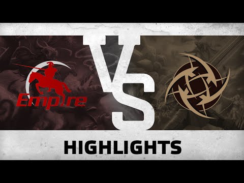 Highlights from Team Empire vs Ninjas in Pyjamas @DreamLeague Season 4