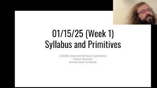 Intro & Primitives - CSE598 - Robert - 2025.01.15