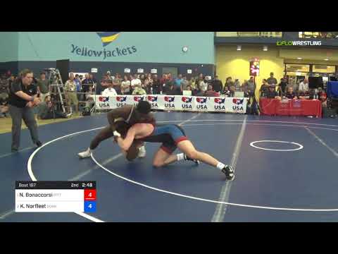 2018 FS WTT Challenge/UWW Juniors 86 Finals - Nino Bonaccorsi (Pitt) Vs. Kordell Norfleet (Sunk).m