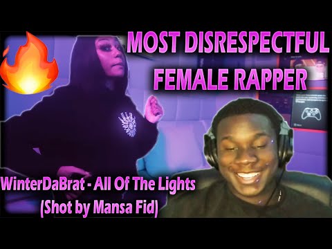 MOST DISRESPECTFUL FEMALE DRILL RAPPER 🔥 WaviJus Reacts To - WinterDaBrat - All Of The Lights