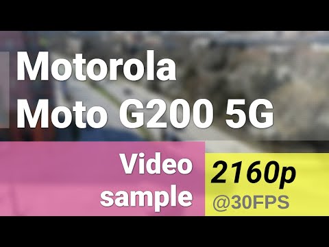 4K 2160p 30fps (main camera) - Motorola Moto G200 5G video sample