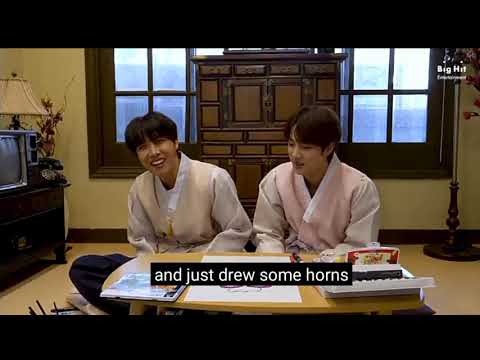 Let's Make New Year Card - BTS (ENGLISH SUBTITLE)