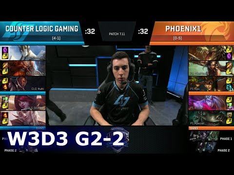 Phoenix1 vs CLG | Game 2 S7 NA LCS Summer 2017 Week 3 Day 3 | P1 vs CLG G2 W3D3
