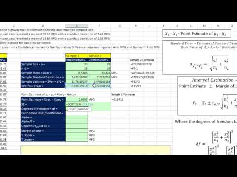 Excel Statistical Analysis 01 Data Statistics